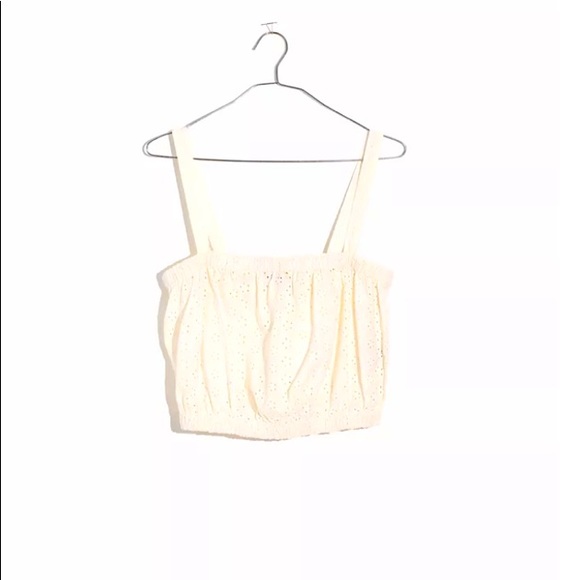 NWT ❤️ Madewell Eyelet Crop Top/Blouse - Picture 4 of 4